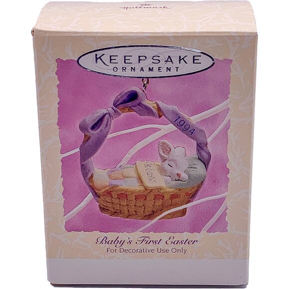 1994 Hallmark Keepsake Easter Ornament Baby's First Easter Dated 1994 in Box - Picture 1 of 7